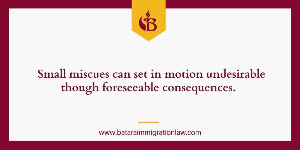 small-miscues-cause-undesirable-consequneces